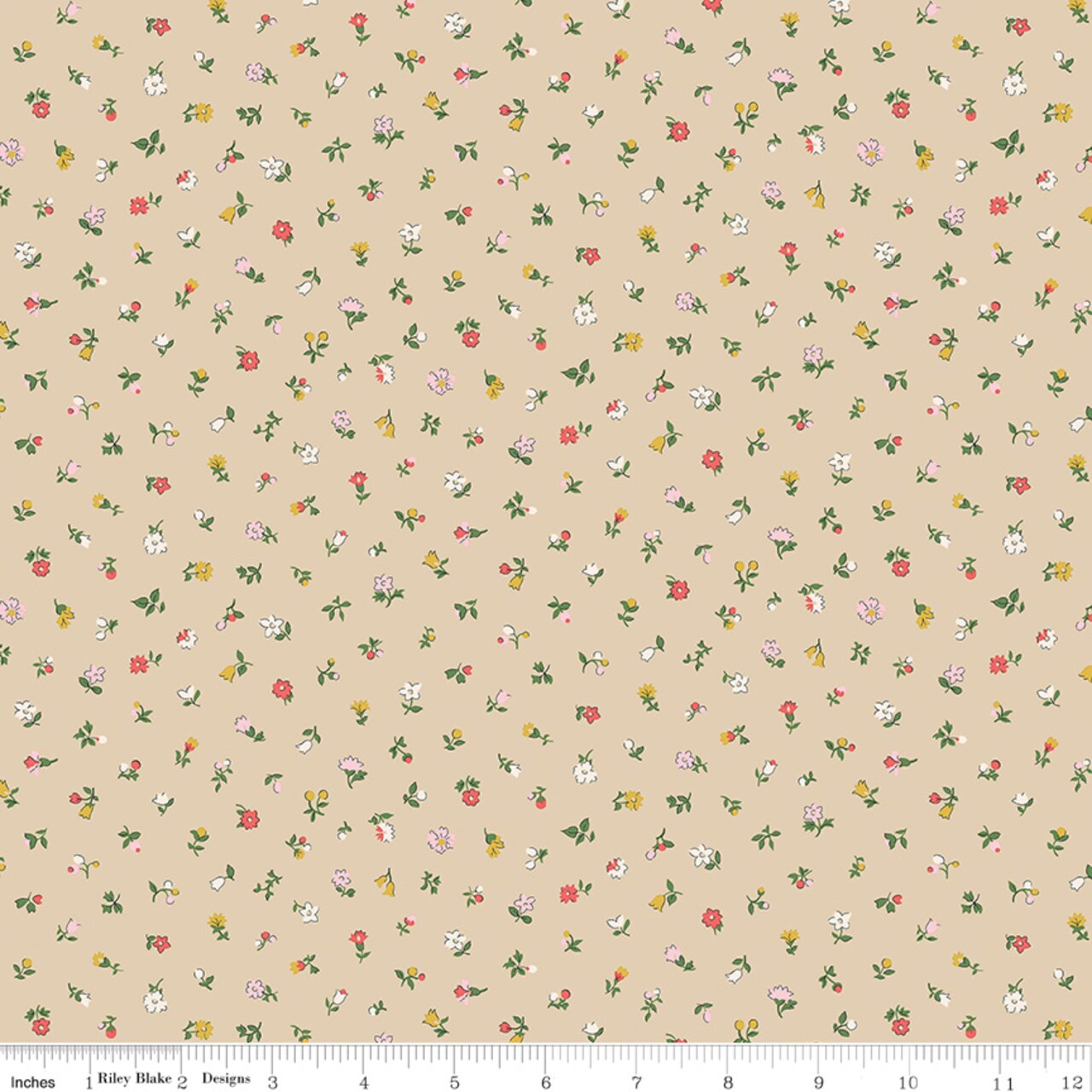 Newland Sprigs in C (01667415c) | Liberty Flower Shop | Liberty Fabrics | Riley Blake
